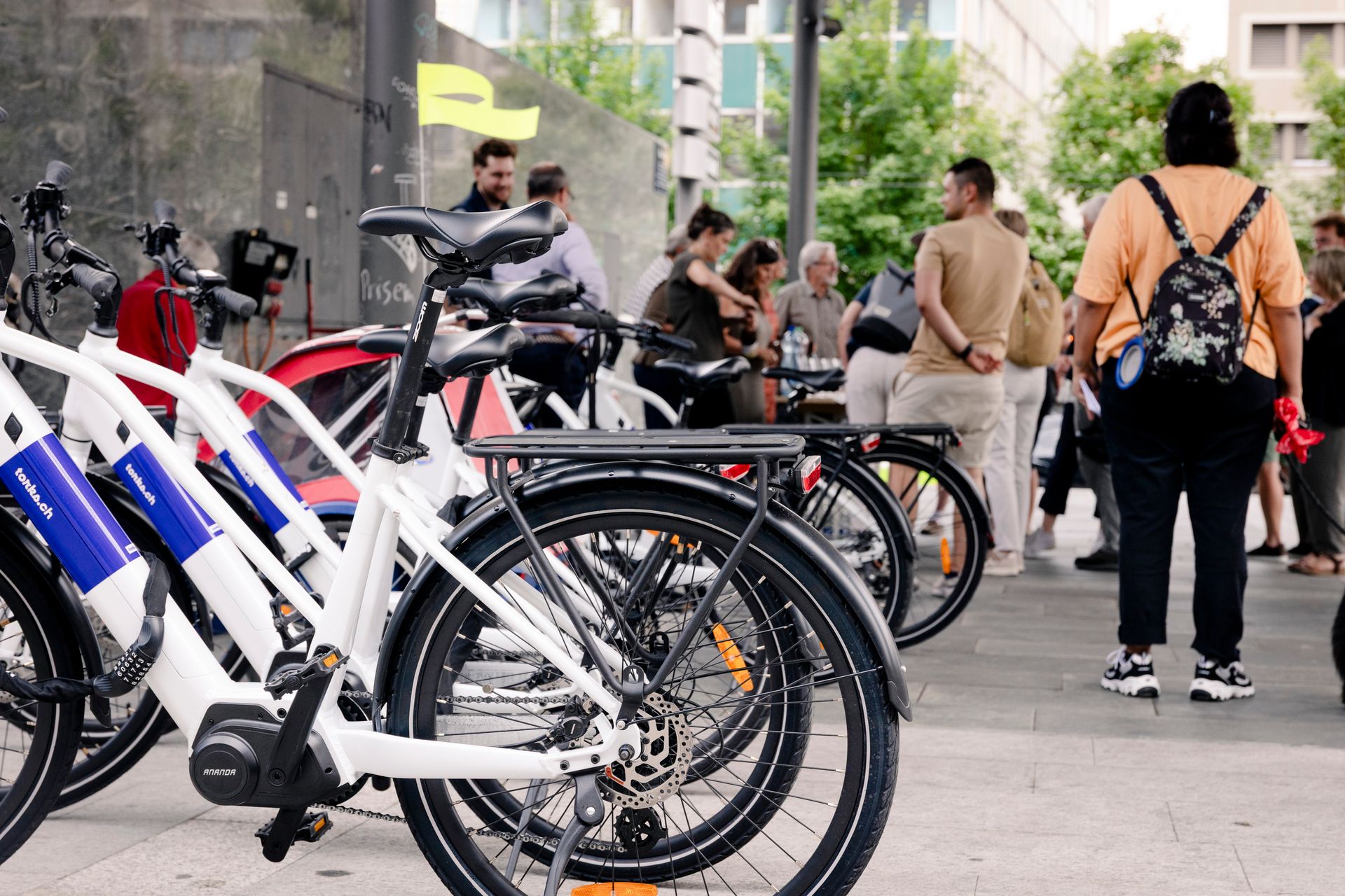 Vélos électriques Torks alignés pour le Défi Mobilités Actives